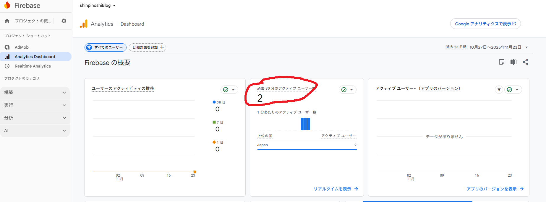 プロジェクト作成