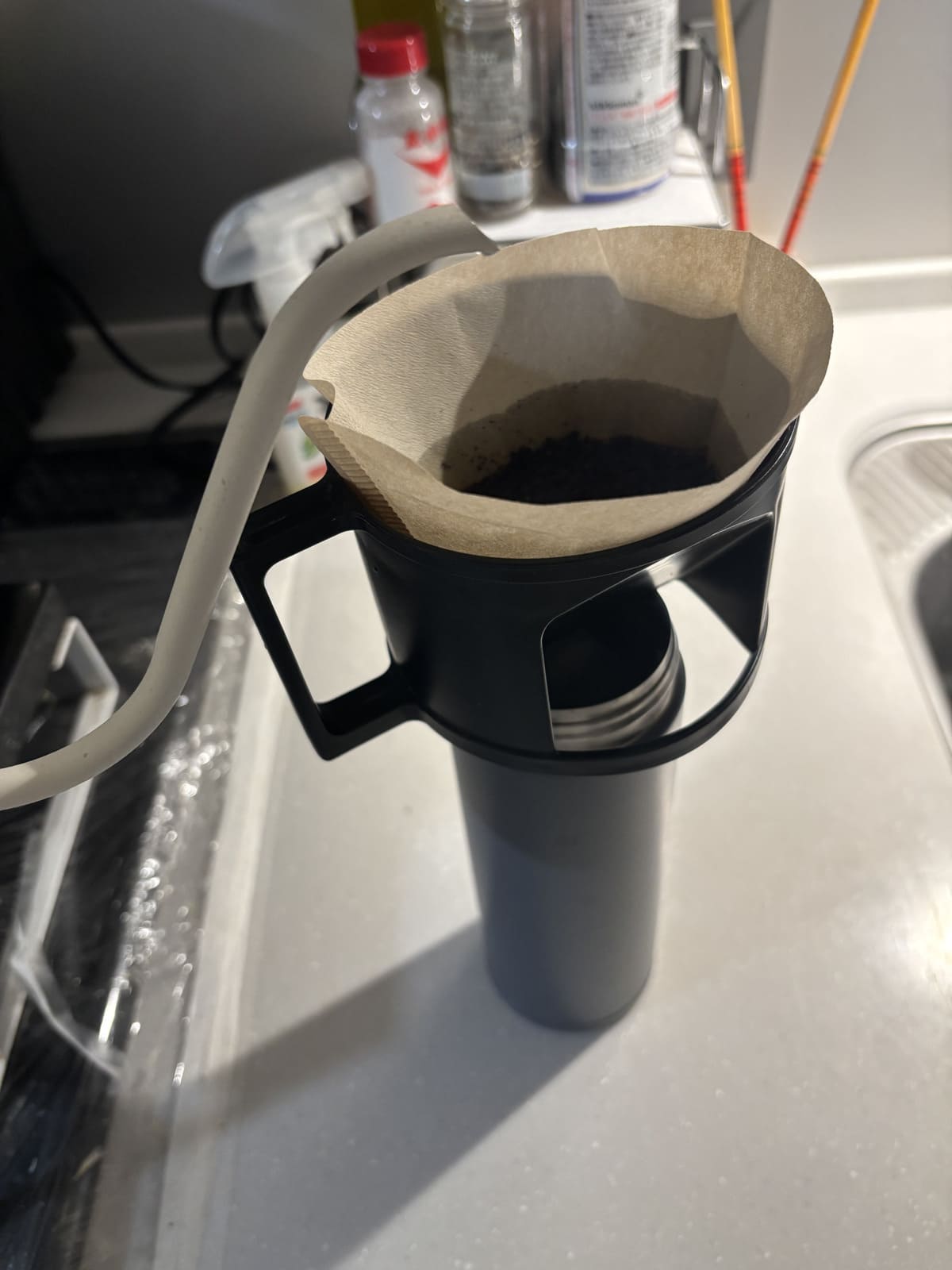 京セラ セラミックマグボトルにコーヒーを入れる 京セラ セラミックマグボトルにコーヒーを入れる