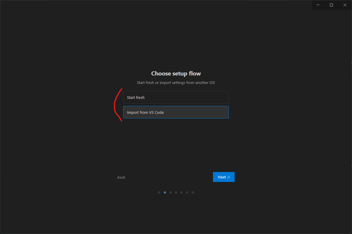 antigravity vsCode設定インポート