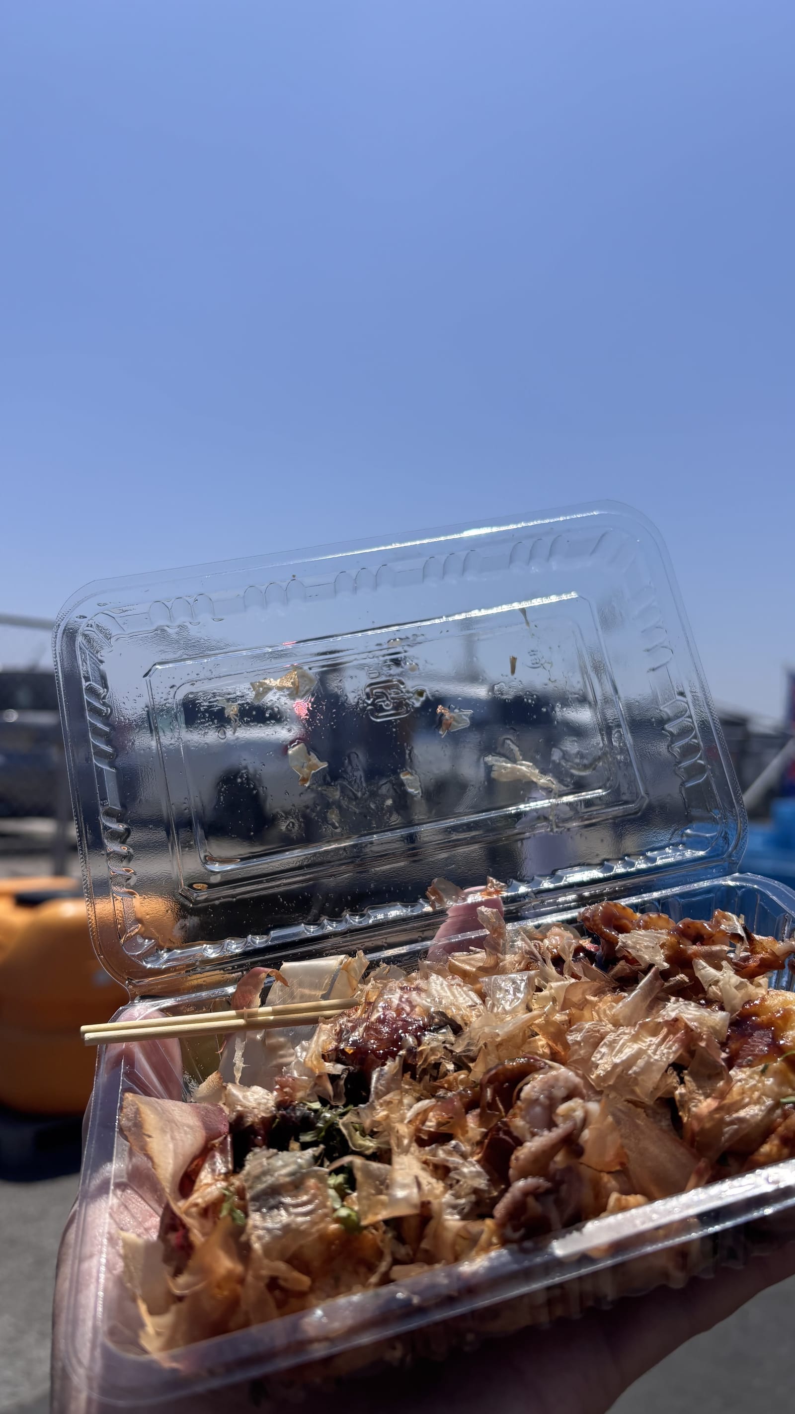 那珂湊おさかな市場 イイダコのたこ焼き 屋台 800円