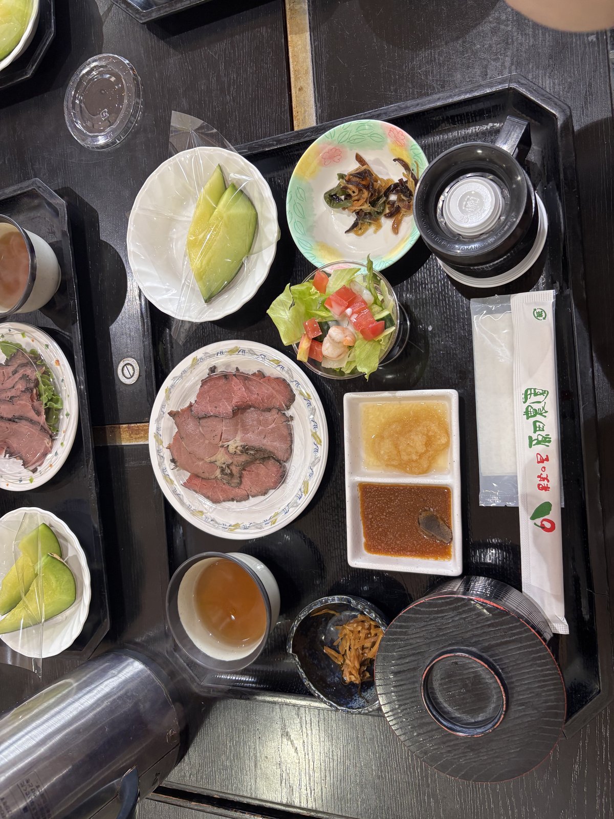原田農園 ランチ 上州牛ローストビーフ メロン サラダ