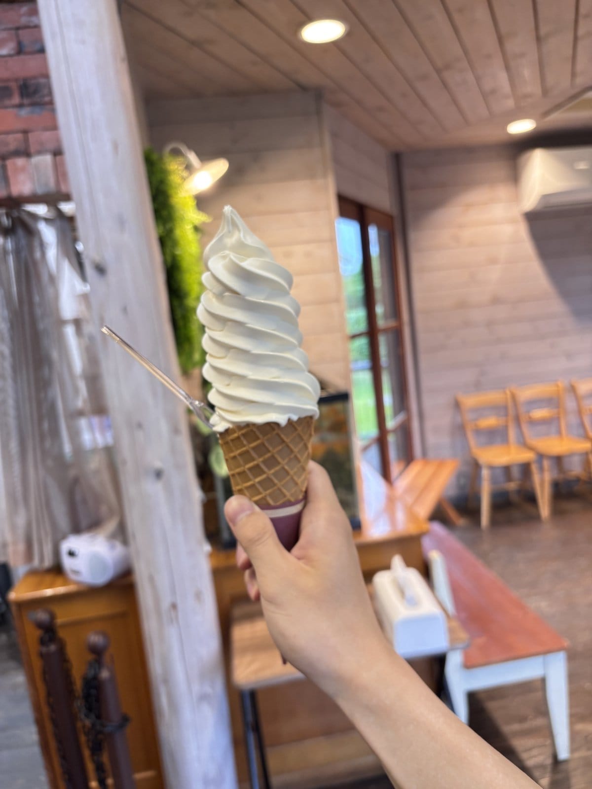 牛久大仏の名物 大仏ソフト 濃厚ミルクソフトクリーム