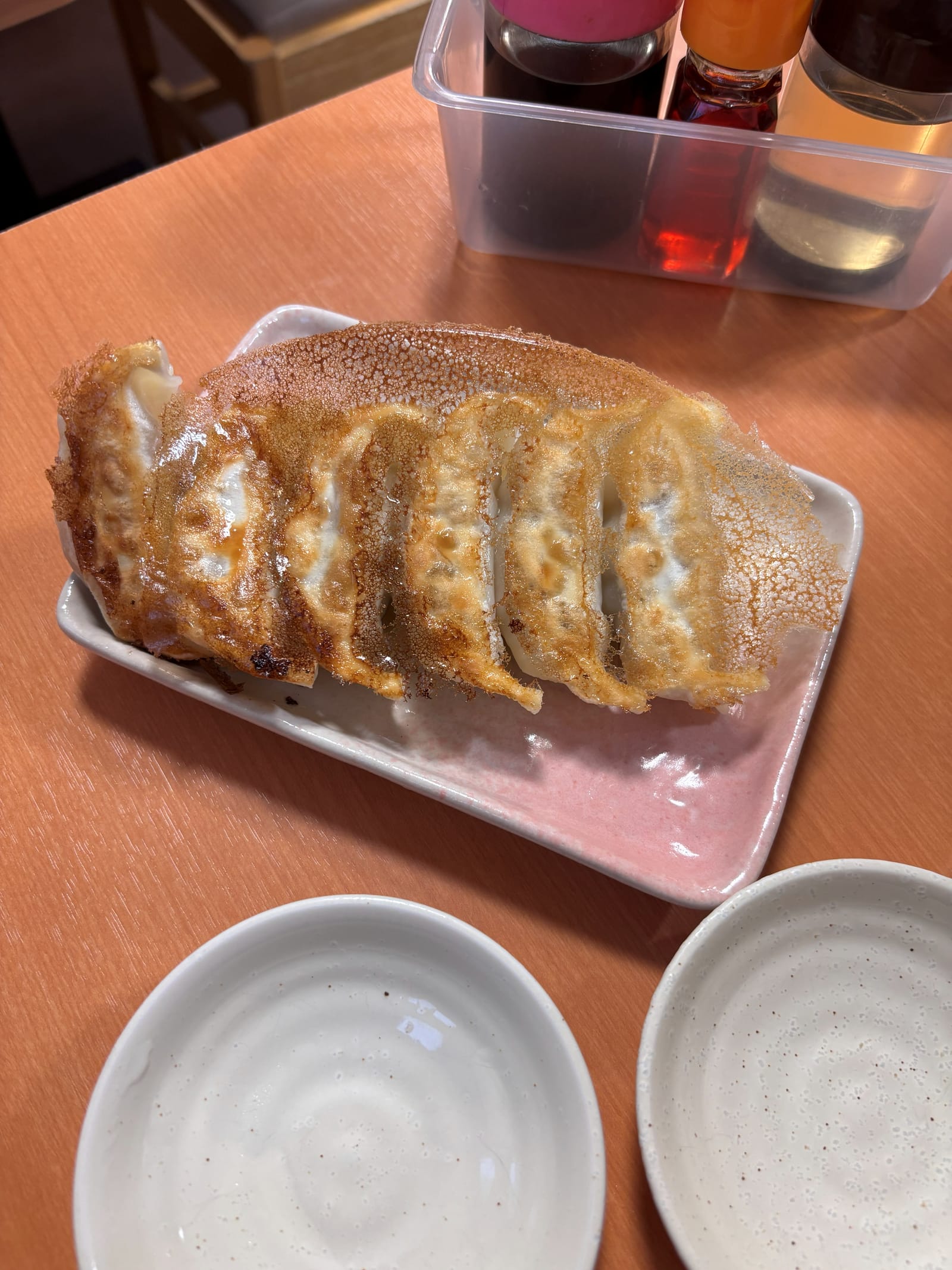 らーめんや天金 四条店 羽付き餃子 パリッとした羽とにんにくの効いた味