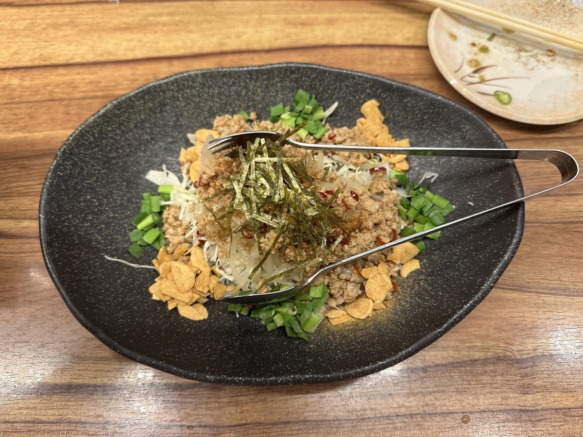 風来坊 東桜店の台湾まぜもやしサラダ